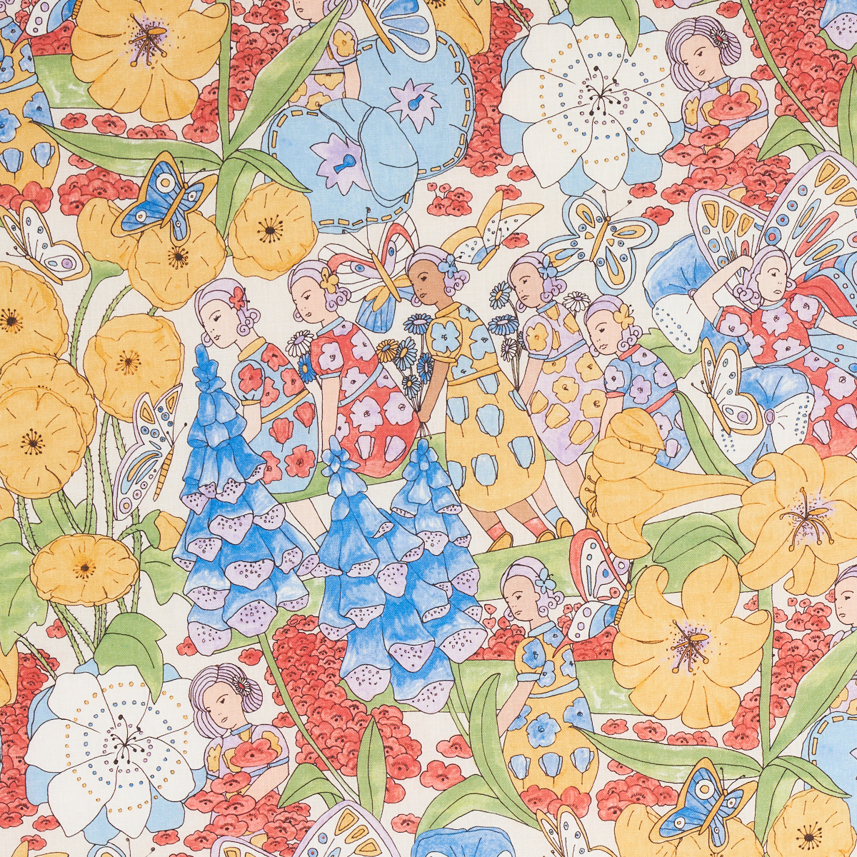 FAIRIE GARDEN – YELLOW AND IVORY