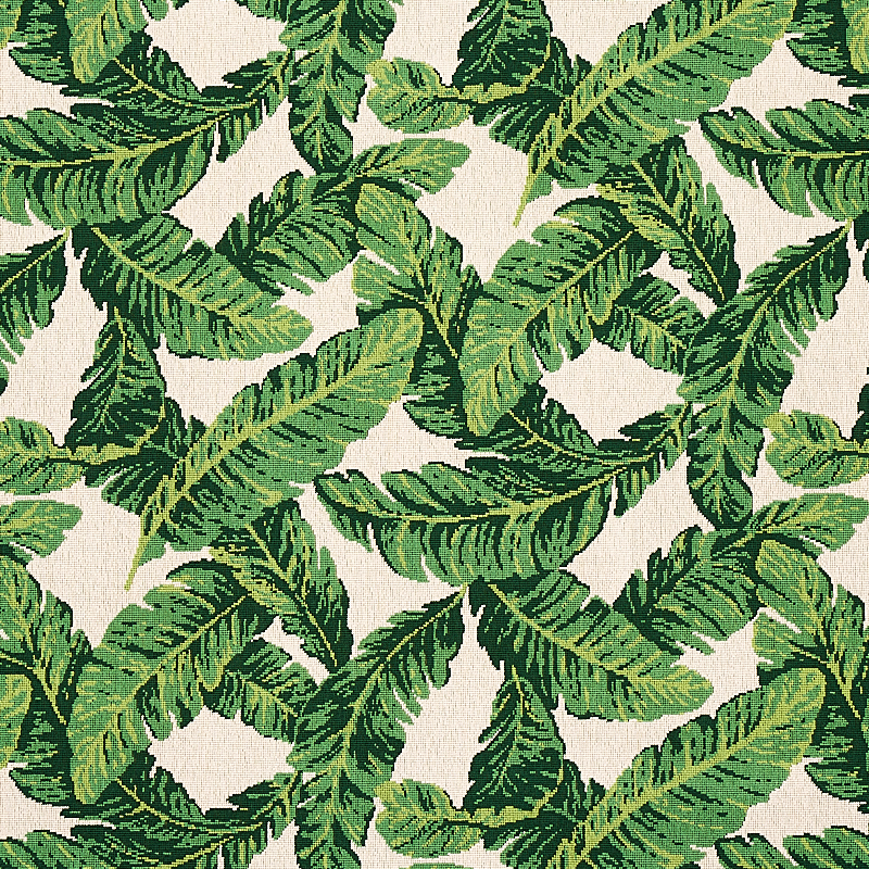 TROPICAL LEAF ÉPINGLÉ – GREEN & IVORY