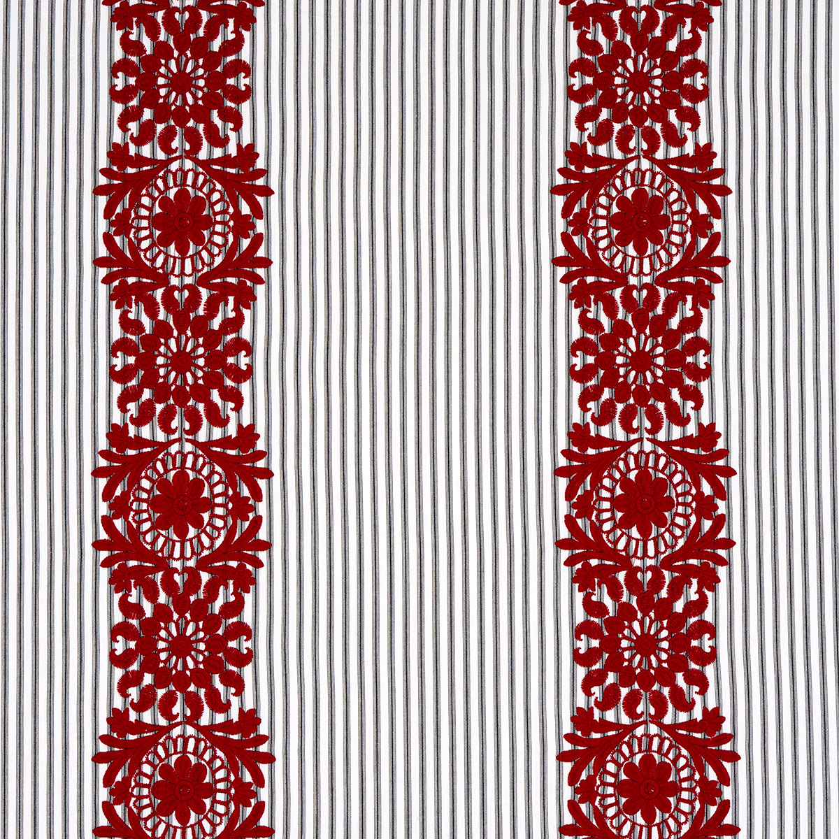 Joelle Stripe – RED ON BLACK