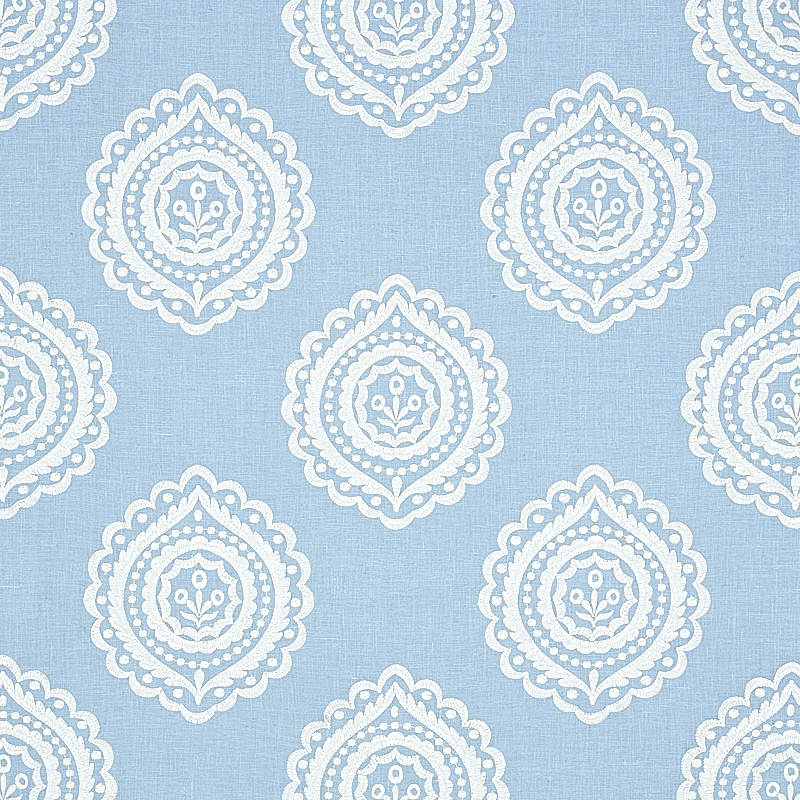 OLANA LINEN EMBROIDERY – SKY