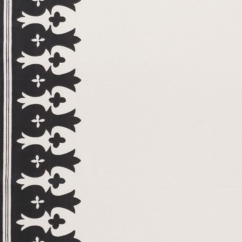 BERGAMA APPLIQUÉ – CARBON & IVORY