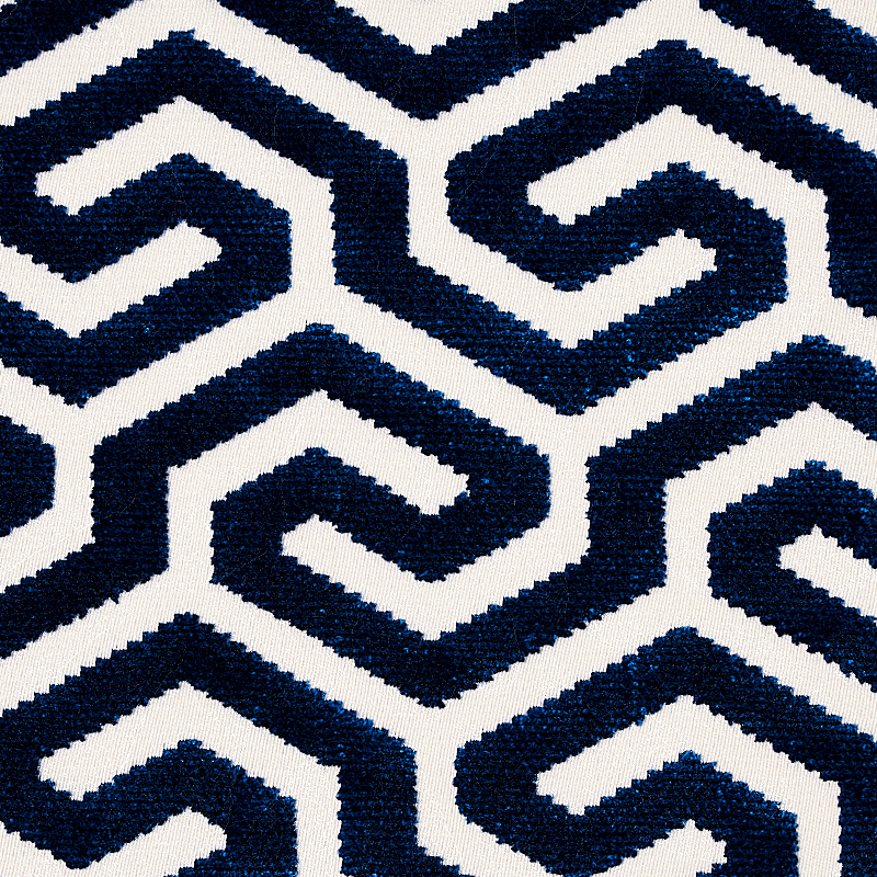 MING FRET VELVET – NAVY