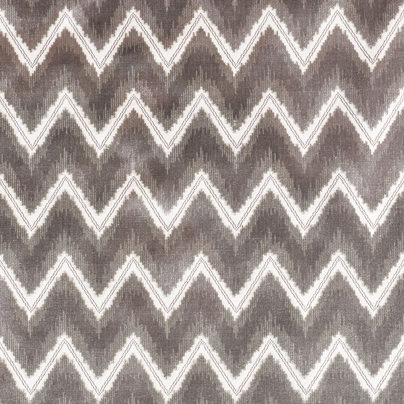CHEVRON VELVET – GREY