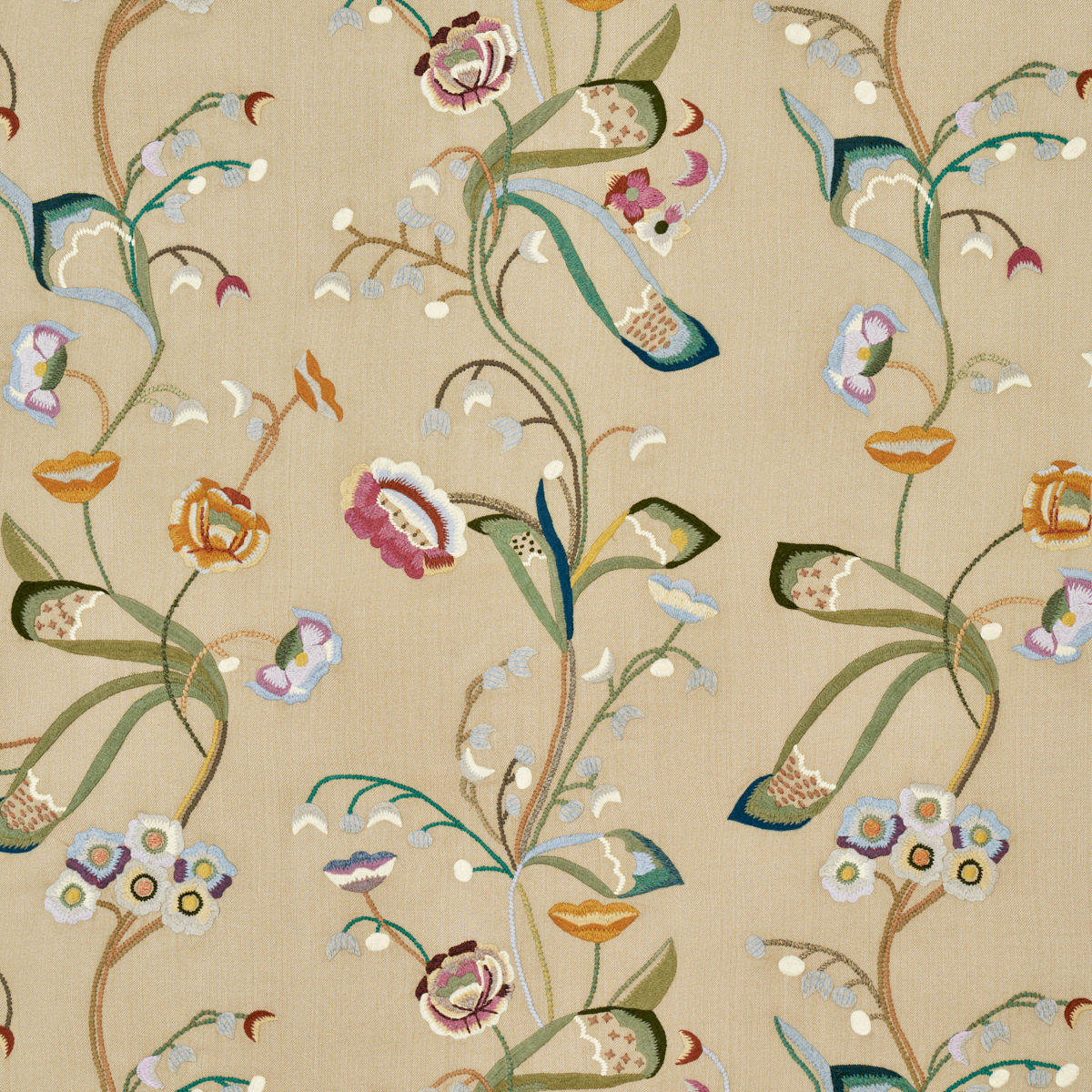 Vanessa Embroidery – CHAMOIS/MULTI