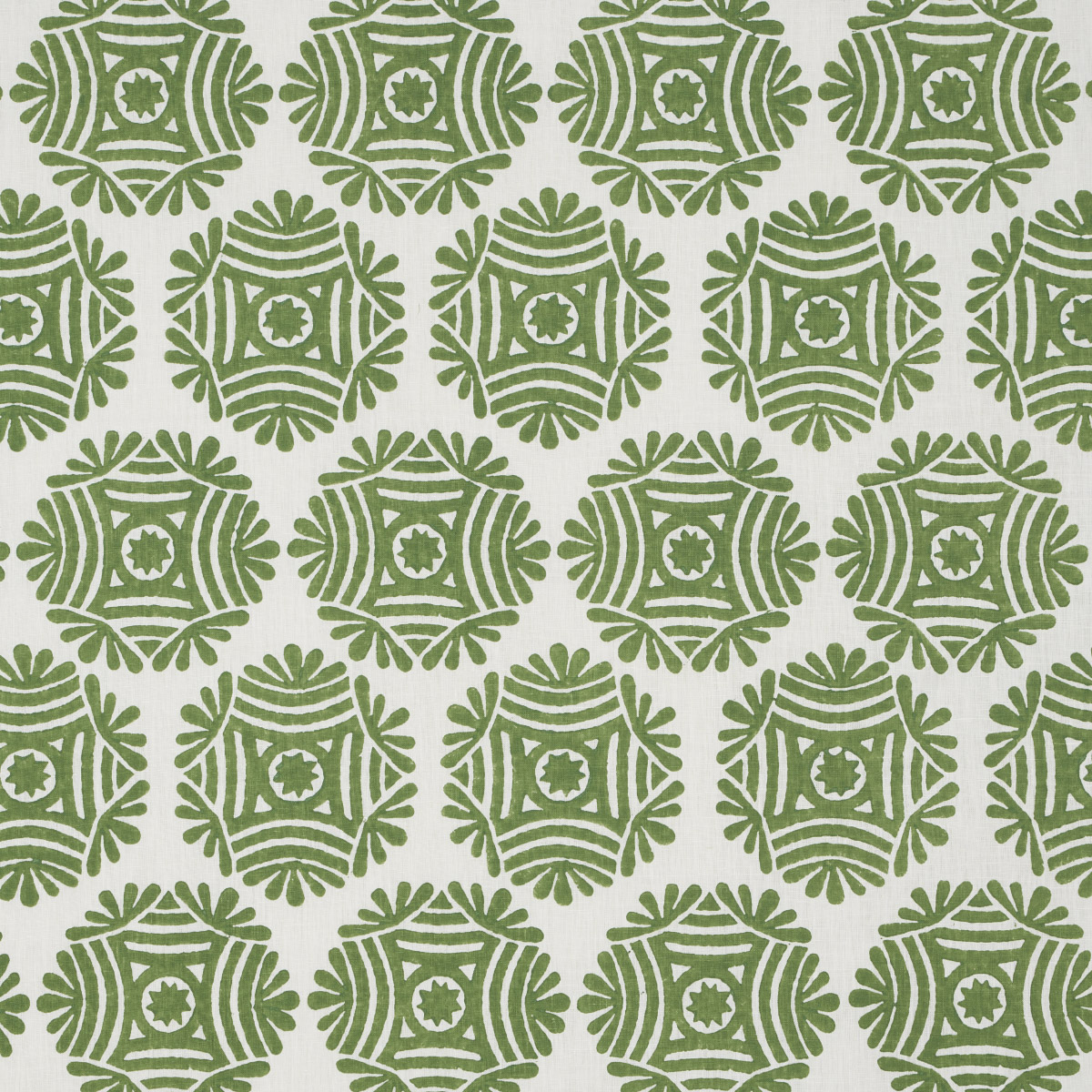 GILDED STAR BLOCK PRINT – GREEN