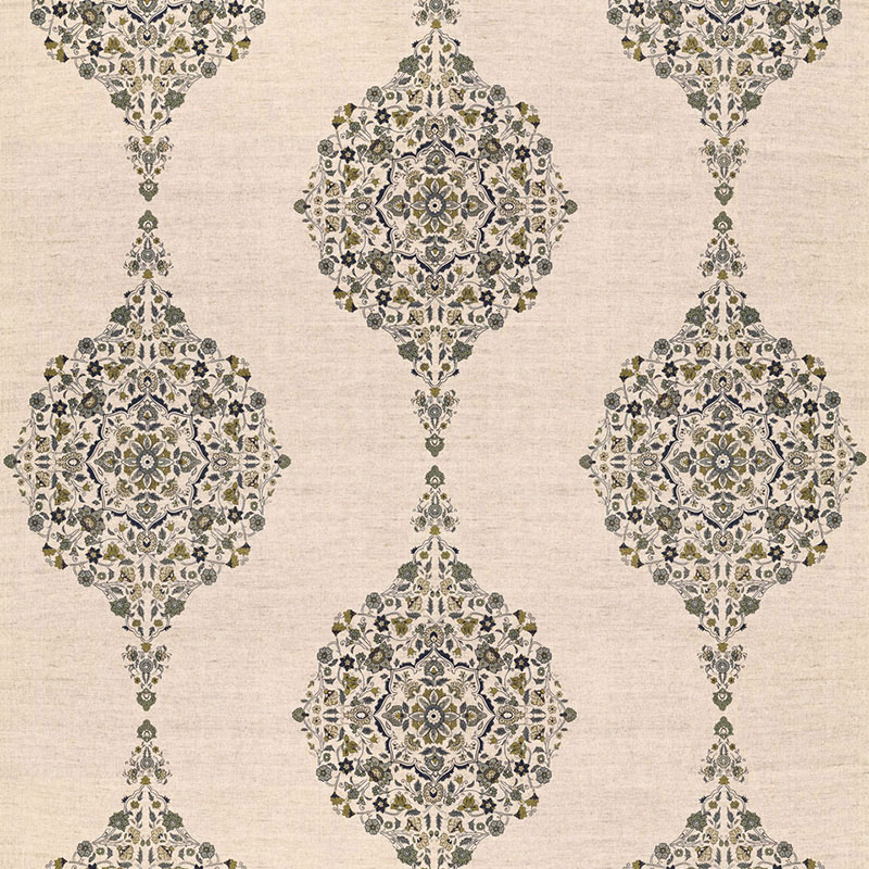 MEHNDI LINEN PRINT – SMOKE