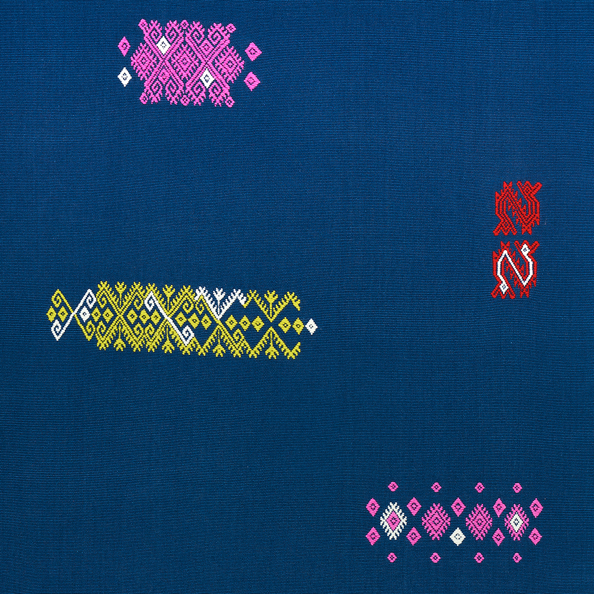 BALAMIL HANDWOVEN PANEL – MULTI ON NAVY