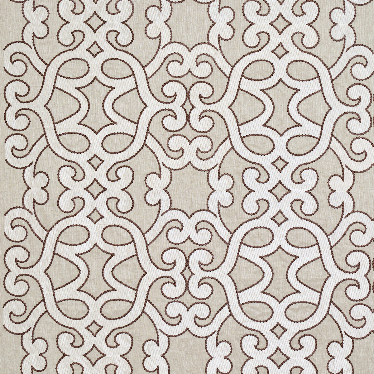 AMBOISE LINEN EMBROIDERY – GREIGE