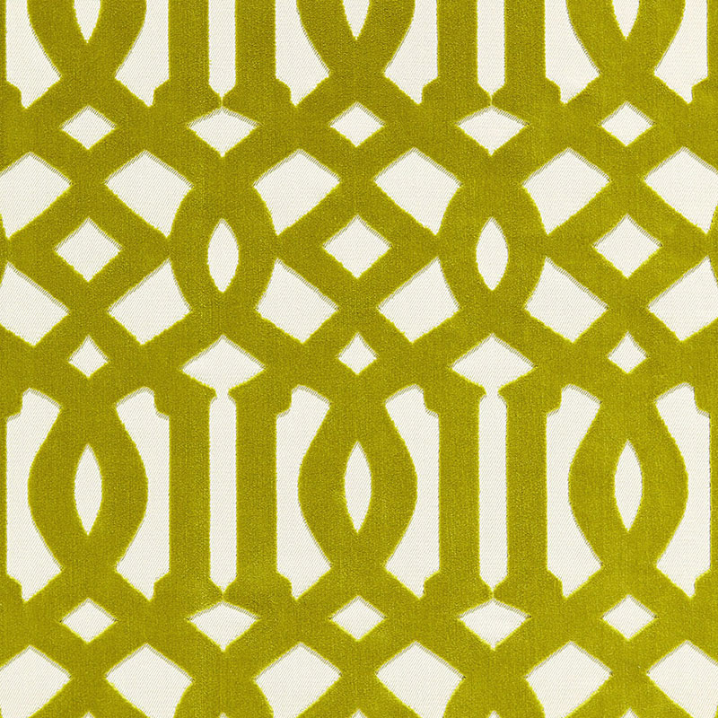IMPERIAL TRELLIS VELVET – CHARTREUSE