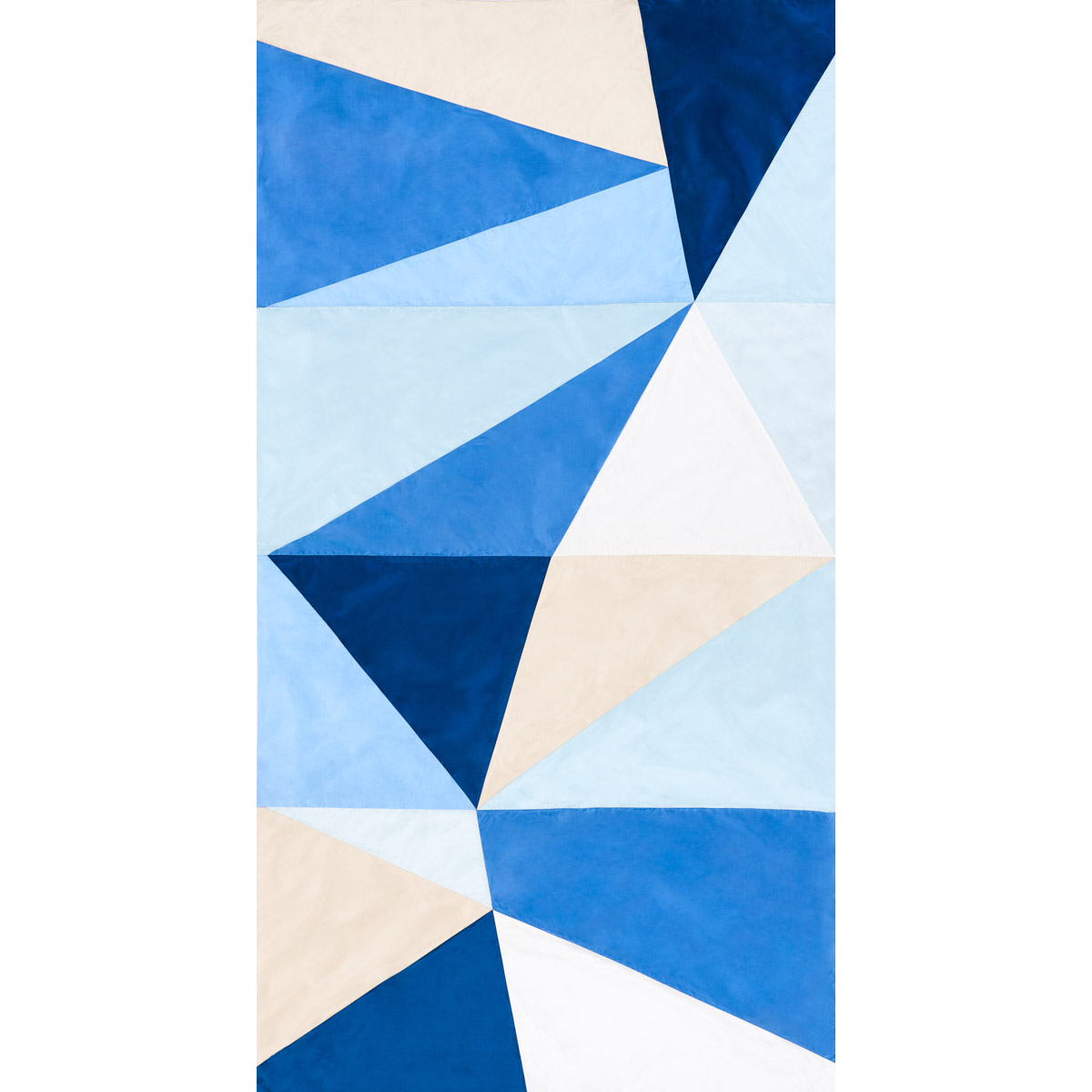 CUBIST SILK PANEL – BLUE