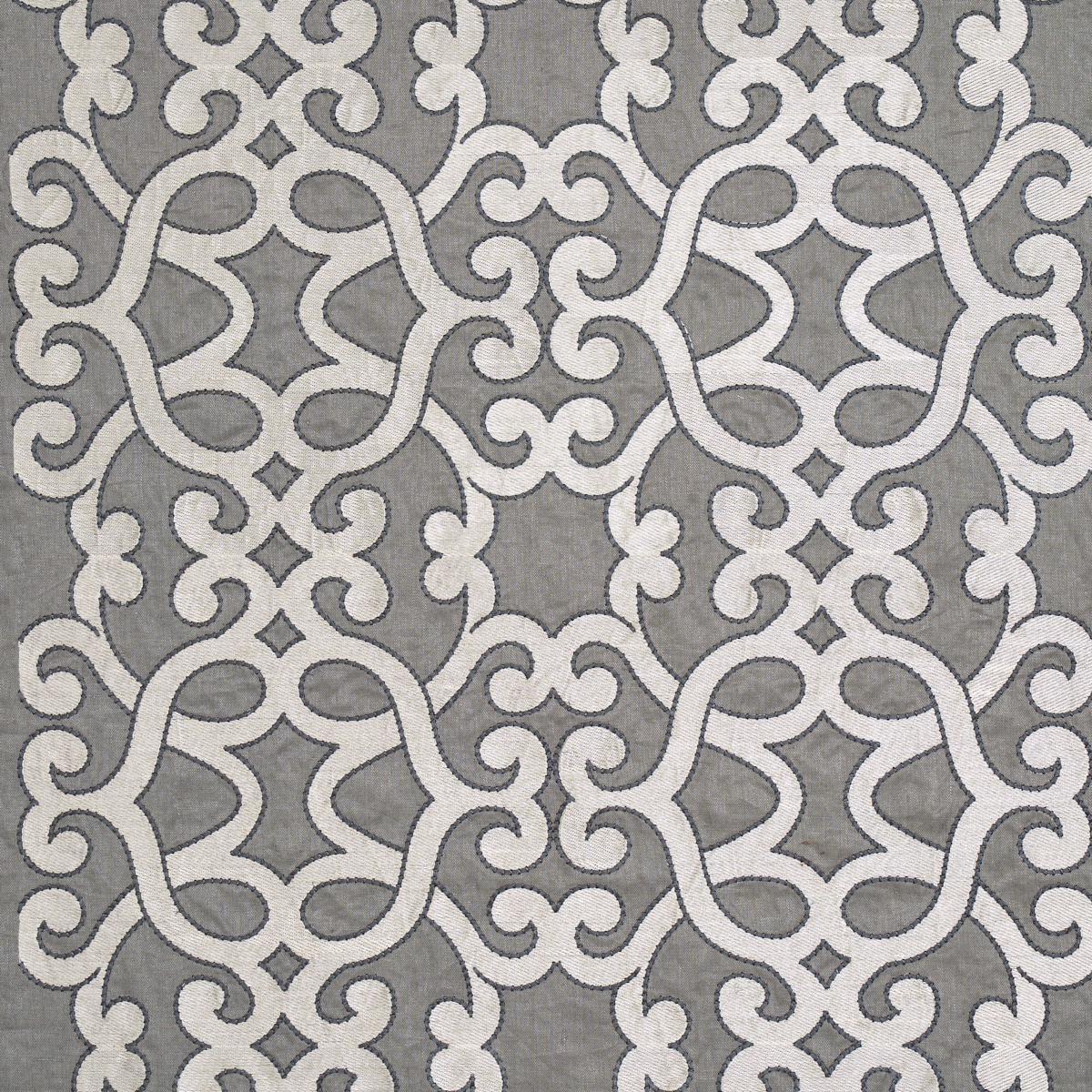 AMBOISE LINEN EMBROIDERY – ZINC