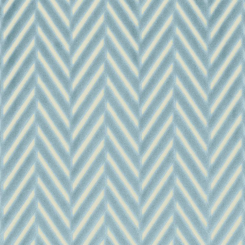 REGENT VELVET HERRINGBONE – AQUA