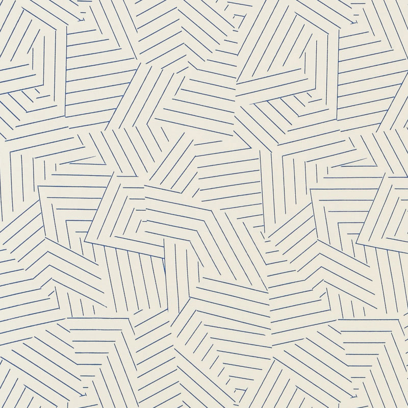 DECONSTRUCTED STRIPE INDOOR/OUTDOOR – COBALT