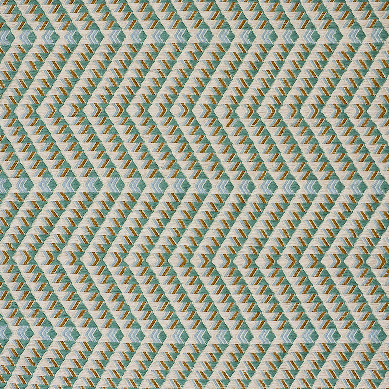 AMATES HAND WOVEN BROCADE – DUCK EGG