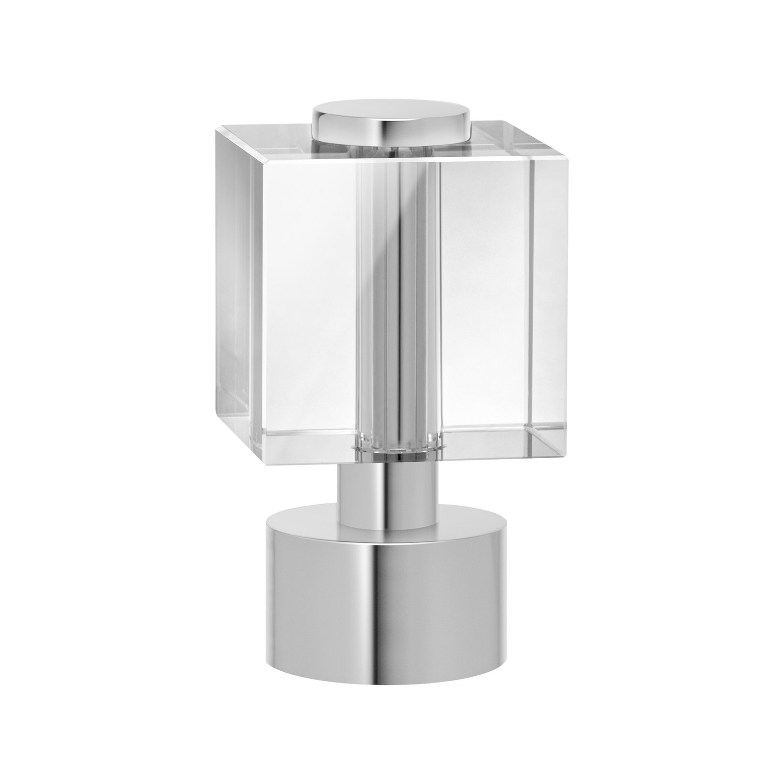 Clear Crystal Cube Finial A