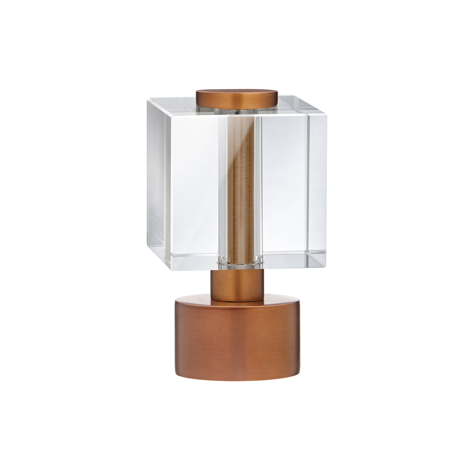 Clear Crystal Cube Finial B