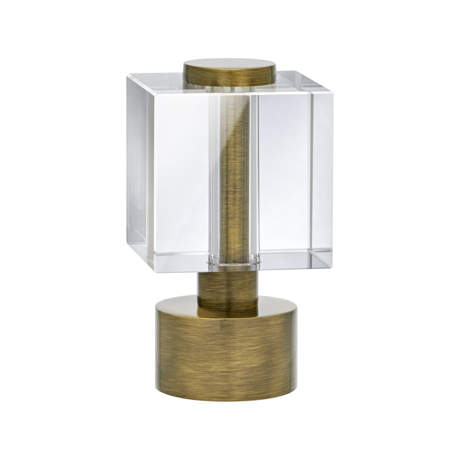 Clear Crystal Cube Finial B
