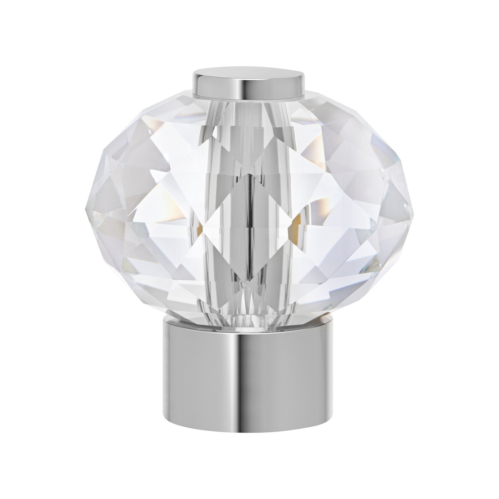 Faceted Crystal Globe Finial A