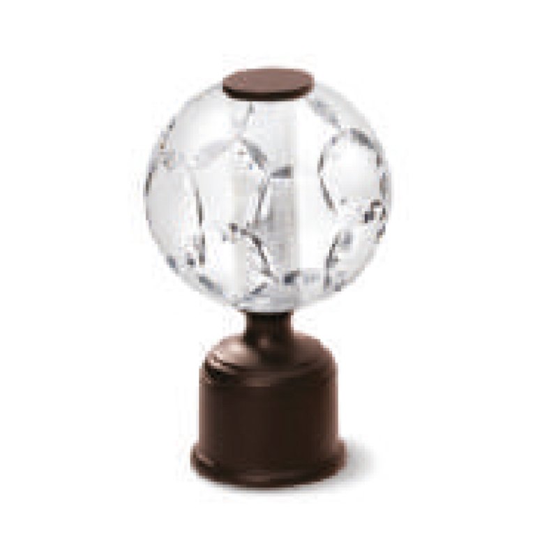 Etched Crystal Globe Finial B