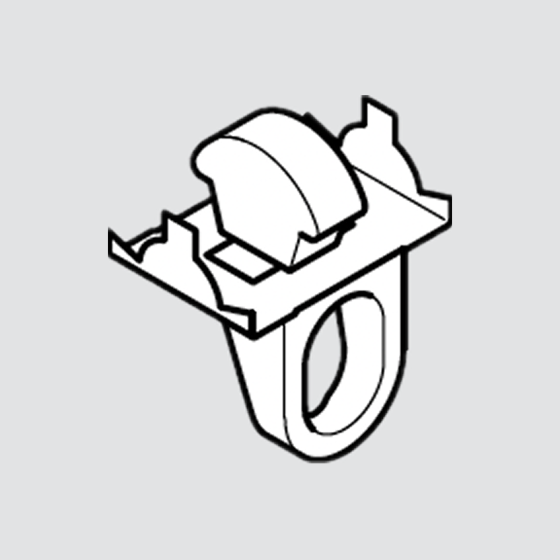 End stop for curtain track
